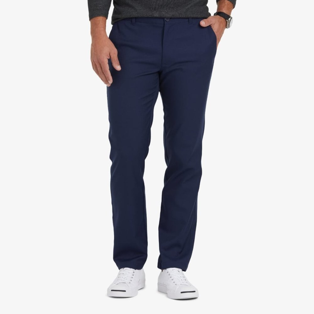 Mizzen + Main Men's Baron Chino Trim Fit Pants - Stretch, Lightweight 34x30 trim